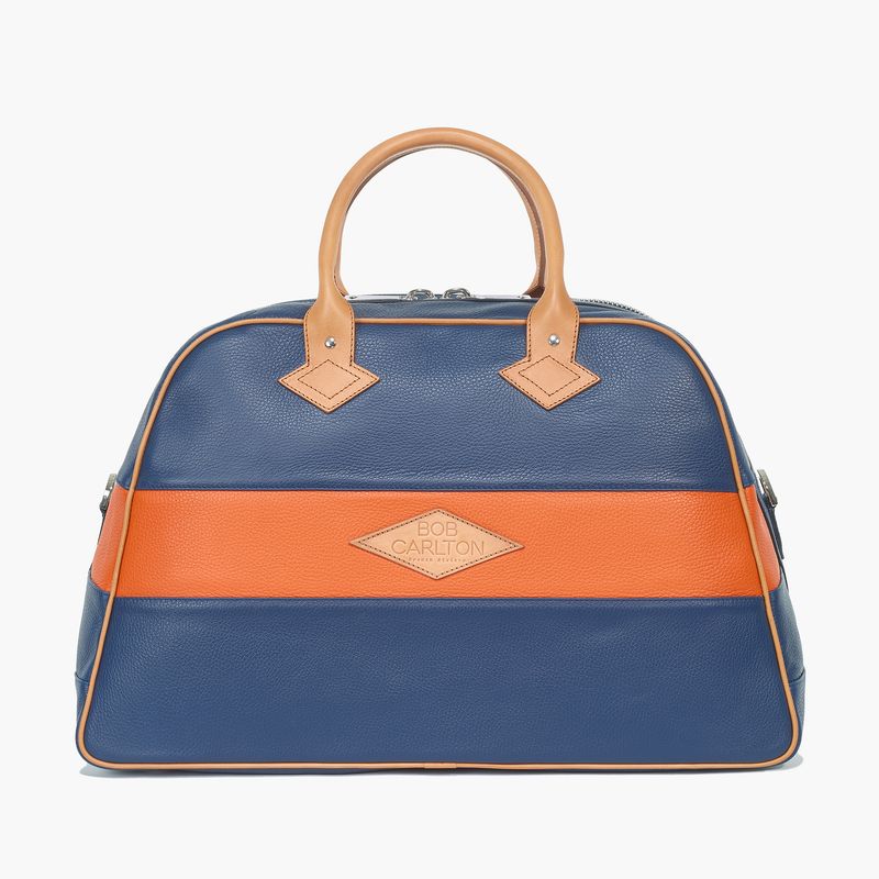 RIVIERA weekendbag marineblå/orange