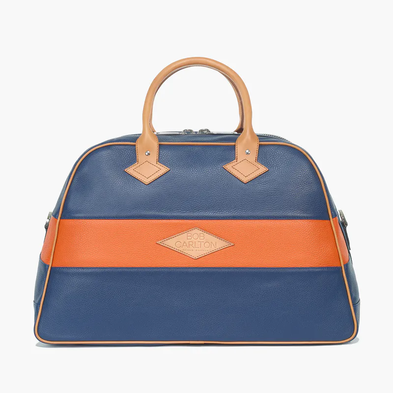 RIVIERA weekendbag marineblå/orange